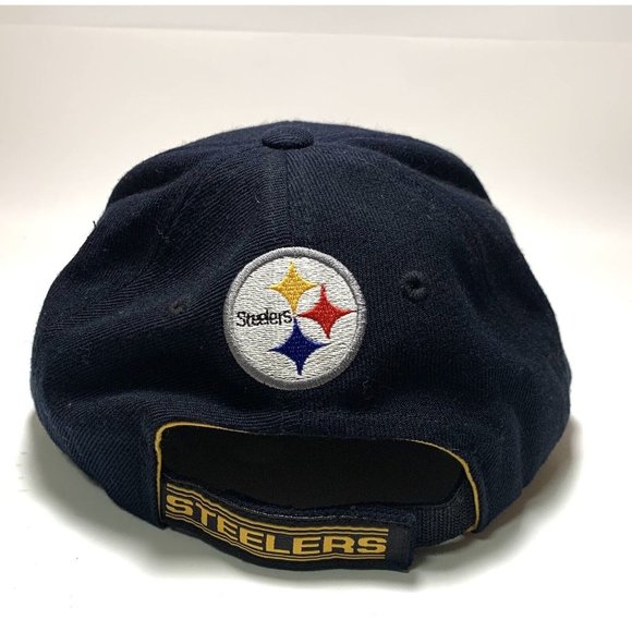 Vintage 90s Pittsburg Steelers Black Embroidered Hat American Needle Cap - Picture 3 of 3